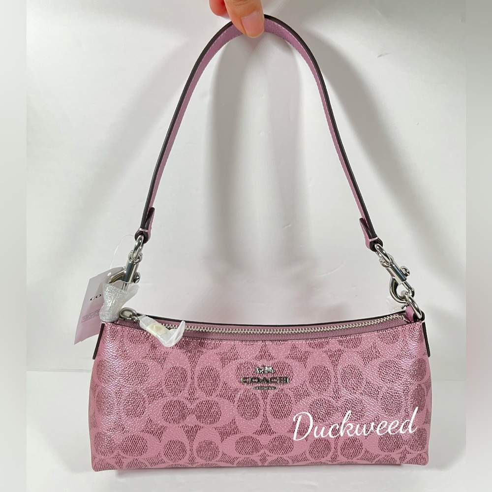 NWT Coach Charlotte Shoulder Bag In Signature Canvas